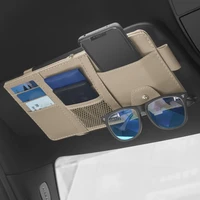car sun visor organizer storage box sunglasses clip stowing car accessories auto sun visor multi pocket card sunglasses holder