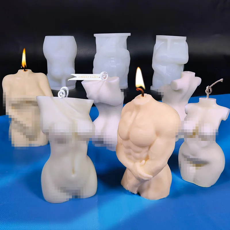 

3D Silicone Mold for Human Body DIY Candle Silicone Mold Simulation Portrait Mold Candle Making Soap Chocolate Cake Decorating