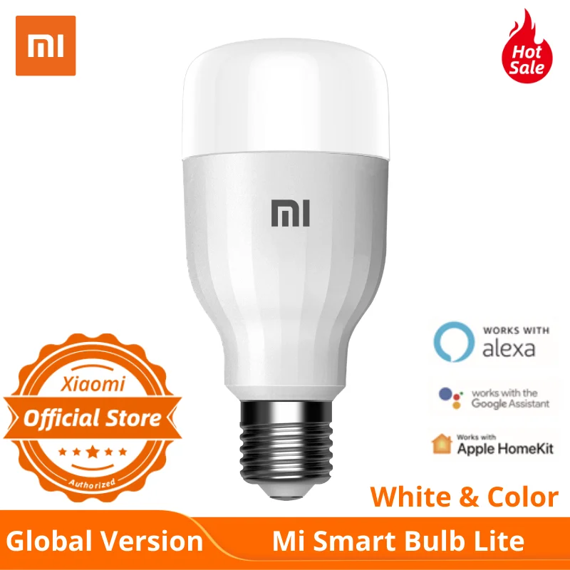Светодиодная умная лампа Xiaomi глобальная версия цветная дистанционное