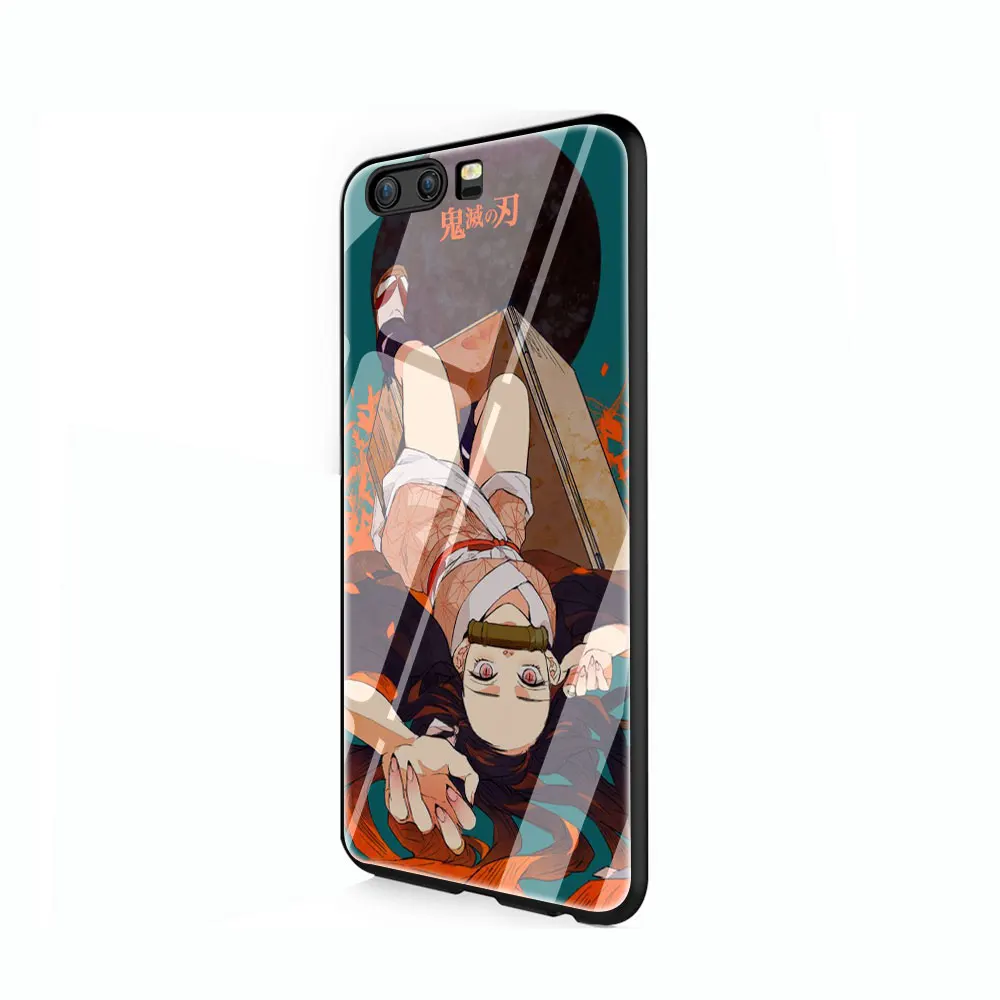 G1 Аниме Demon Slayer Kimetsu no Yaiba закаленное стекло чехол для телефона huawei mate P 10 20 30 Lite Pro Y9 Honor 8X 7A - Цвет: G1