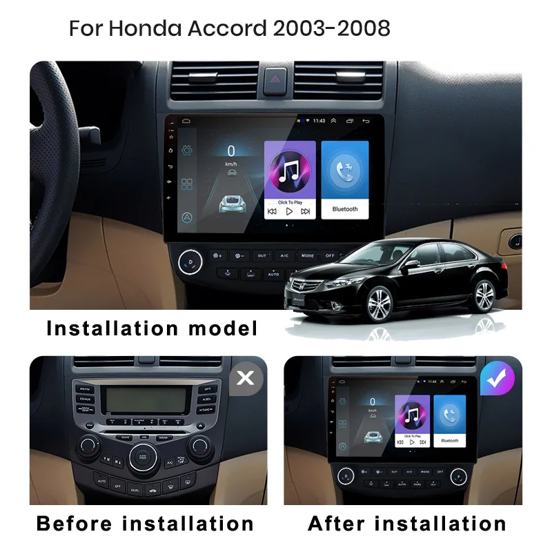 Автомагнитола 2DIN мультимедийный плеер Android с экраном Carplay Автомобильный GPS bluetooth