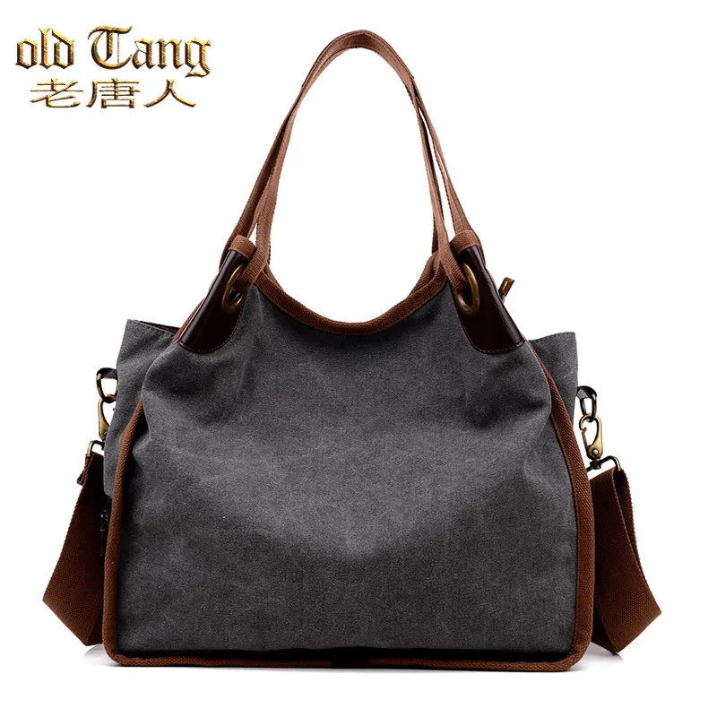 

Высококачественные холщовые женские сумки, вместительные сумки на плечо для женщин 2021, многофункциональная дорожная сумка через плечо для ...