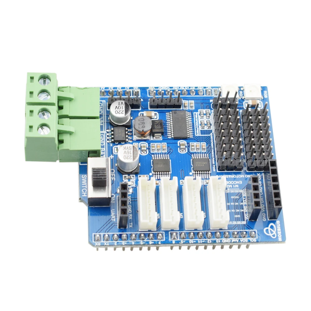 Moebius 4 канальный драйвер двигателей плата совместима с Arduino для автомобильного