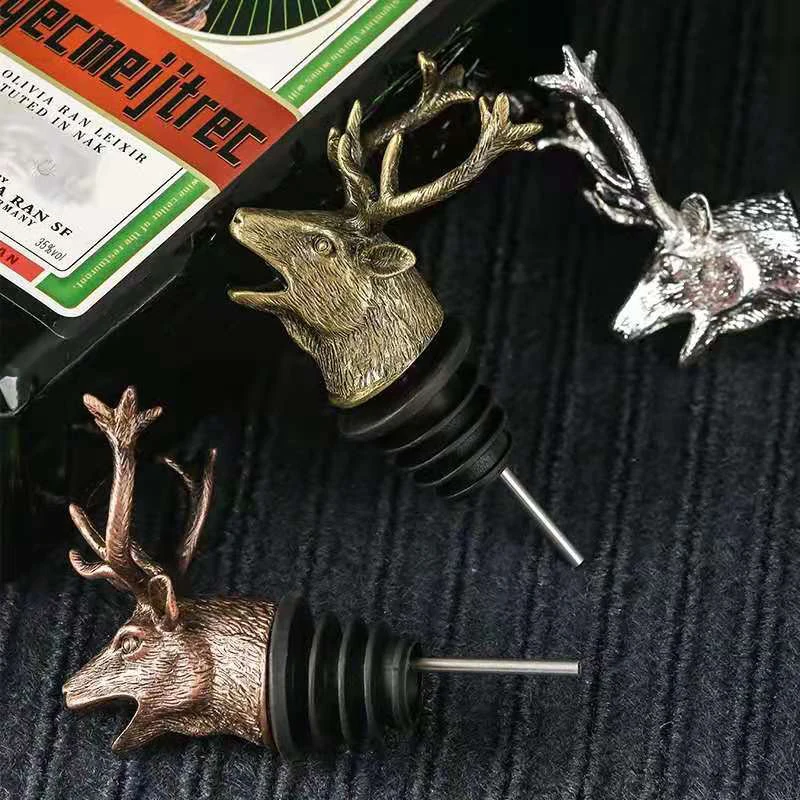 Настольная пробка для бутылки вина с оленем силиконовым резиновым фитингом дома