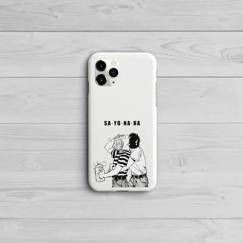 

Japanese Anime Banana Fish Anime art Phone Case Candy Color for iPhone 11 12 pro XS MAX 8 7 6 6S Plus X 5S SE 2020 XR