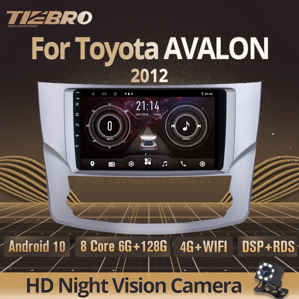 TIEBRO 2DIN Android10 Car Radio For Toyota AVALON 2012 Stereo Receiver GPS Navigation Bluetooth Player Car Multimedia Player IGO