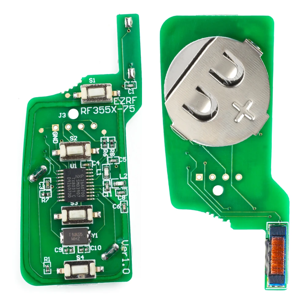 KEYECU модификация складной дистанционный ключ брелок 868 МГц PCF7946 для BMW CAS2 3 5 6 7 X3 X5 Z3