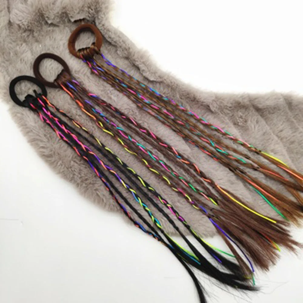 1 шт. Женская резинка для волос плетеная повязка в богемном стиле Детская