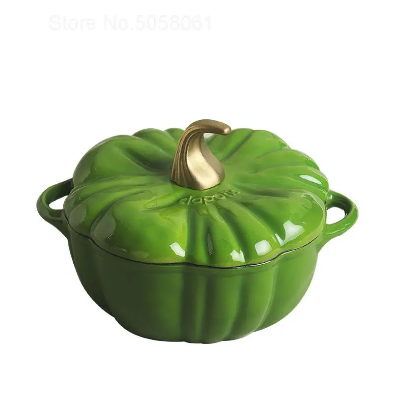 Литая как тыква горшок антипригарная сковорода утолщенная Эмаль чугунная