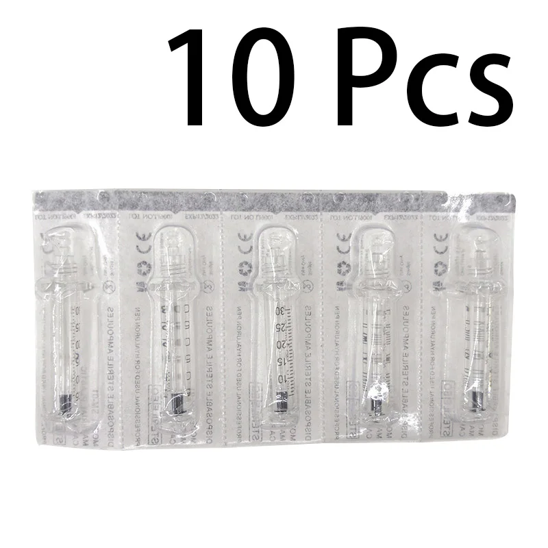 10pcs Ampoule Head Роза гиалурон пистолет ручка мезотерапия пистолеты нет инъекции гиалуроновая сыворотка ручка для анти-морщинистая кожа омоложения - Номер модели: 10pcs Ampoule Head