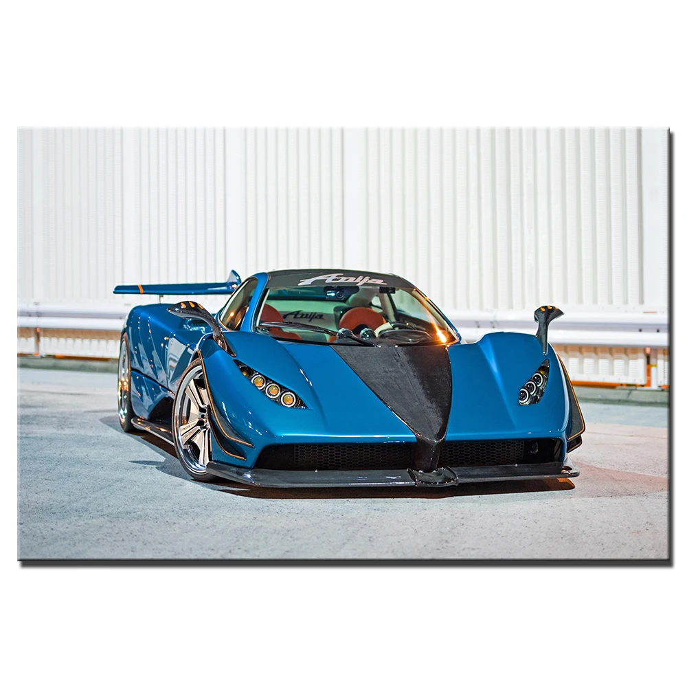 Плакат на холсте Pagani Zonda с транспортными средствами картина рамкой сделай сам