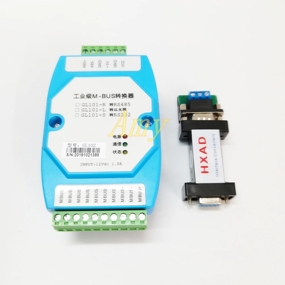 Конвертер MBUS/M-BUS в MODBUS-RTU RS485 подключается к инструментам MBUS 500 для поддержки