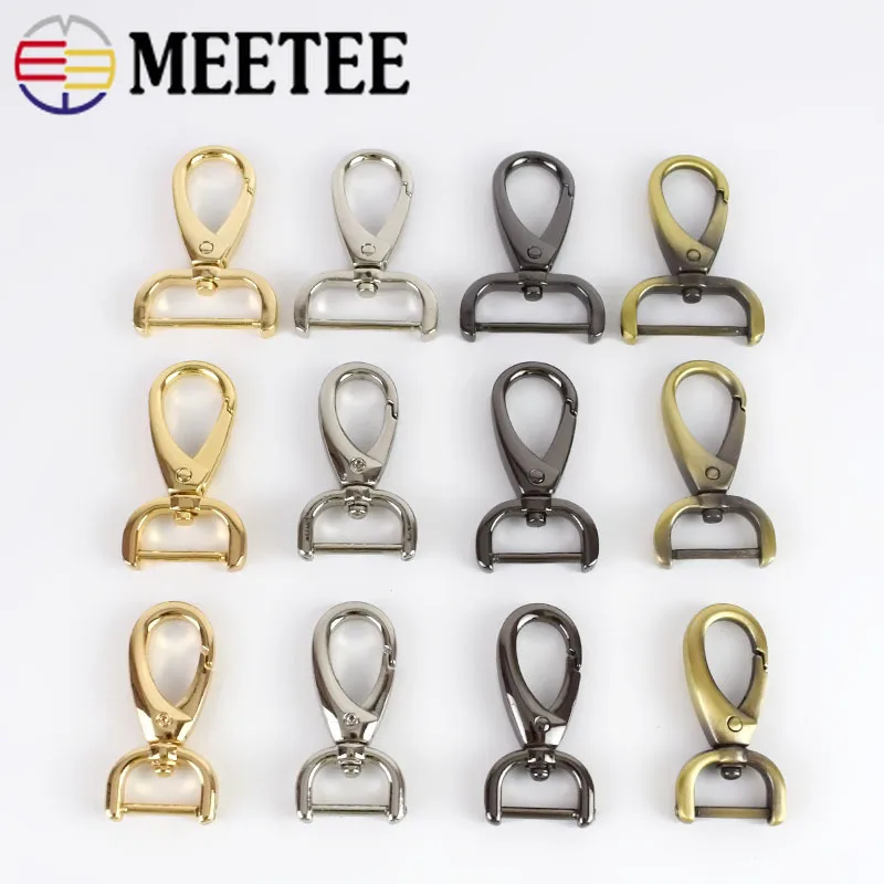 2 шт. металлическая сумка для багажа Meetee 20/25 мм сумки застежки пряжки собак