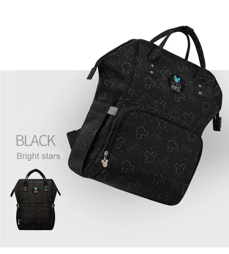 Дисней материал для путешествий Mochila Grande Capacidade de Saco de Fraldas mumi Saco Do Bebê Saco De Fraldas Carrinho para Cuidados Co