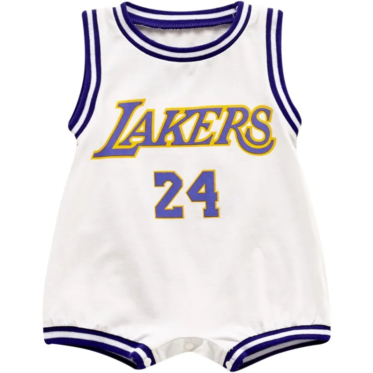 

2021 summer Basketball Sleeveless Romper Baby Clothes for Newborns one piece kids Clothing Set Sport Jumpsuit Cotton Tracksuits