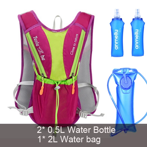 backpack and 3L 10L, женская и мужская сумка, марафон, гидратационный жилет, упаковка для 2л, сумка для воды, для велоспорта, пешего туризма, сумка для спорта на открытом воздухе, рюкзак для бега - Цвет: backpack and 3L