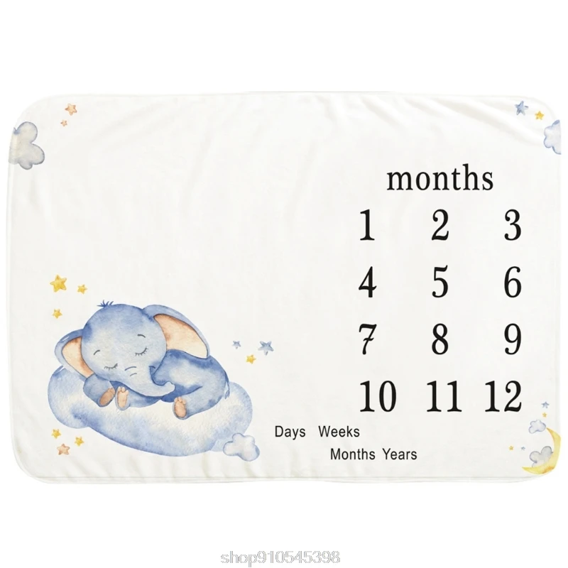 

Newborn Baby Monthly Growth Milestone Blanket Photography Props Background Cloth Commemorate Rug D01 20 Dropshipping