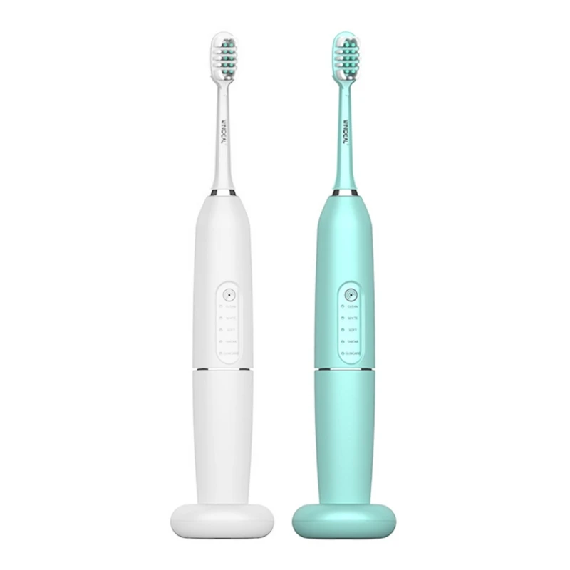 

Sonic Electric Toothbrush USB Rechargeable Toothbrush with Tooth Cleaner 5 Modes with Brushes Head Touch Control Switch