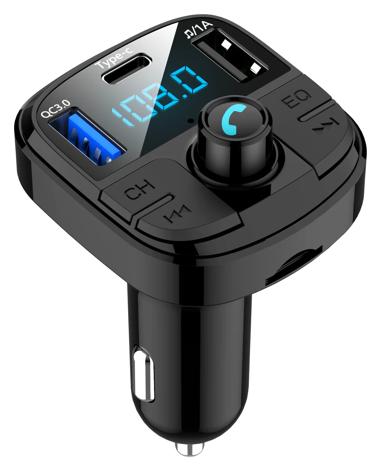 YIBEIKA автомобильное зарядное устройство QC3.0 автомобиля Bluetooth FM передатчик с