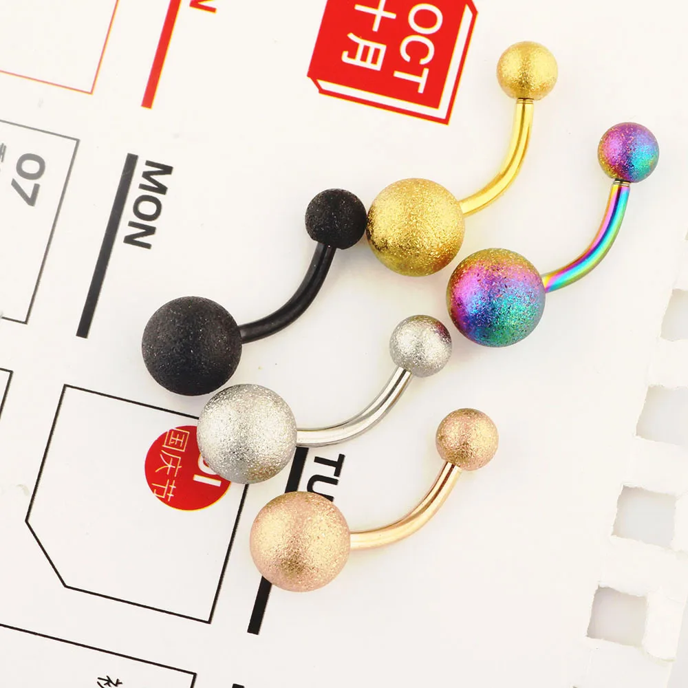 Новое поступление матовые серьги-гвоздики из нержавеющей стали для пирсинга