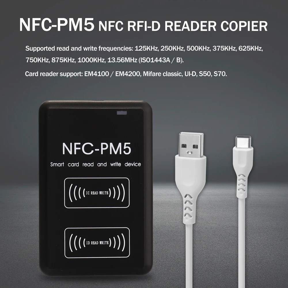 NFC RFI D копиры IC считыватель писатель Дубликатор с полным панель расшифровки