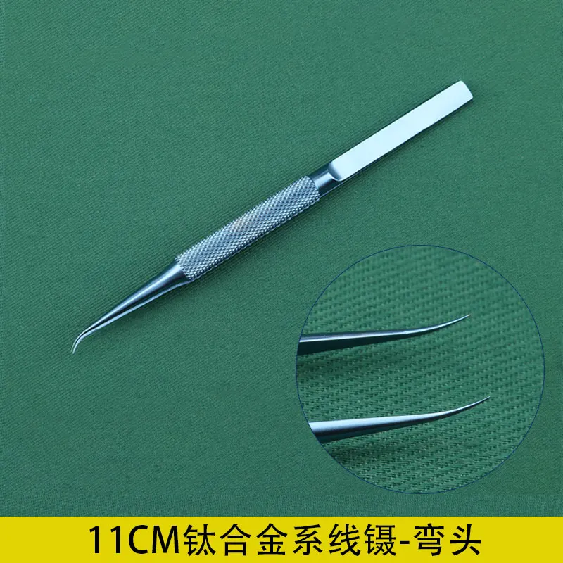 11 см пинцет с круглой ручкой и резьбой офтальмологические микропинцеты