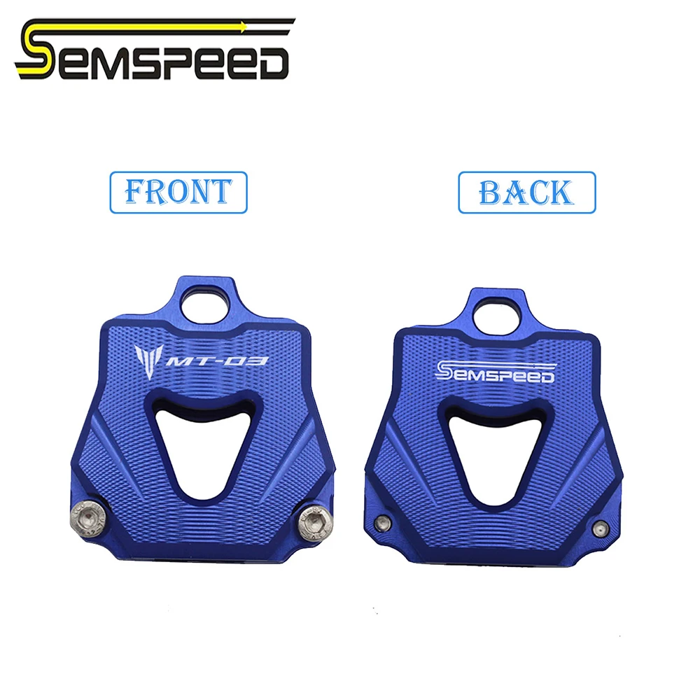 

SEMSPEED For yamaha mt03 MT-03 2015 2016 2017 2018 2019 2020 SEMSPEED Motorcycle CNC Key Cover Case Cap Shell Head For YAMAHA R3
