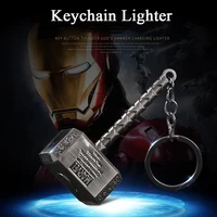 electric lighter smoke accesoires thors hammer electric lighter men gift usb rechargeable turbo lighter dropship suppliers