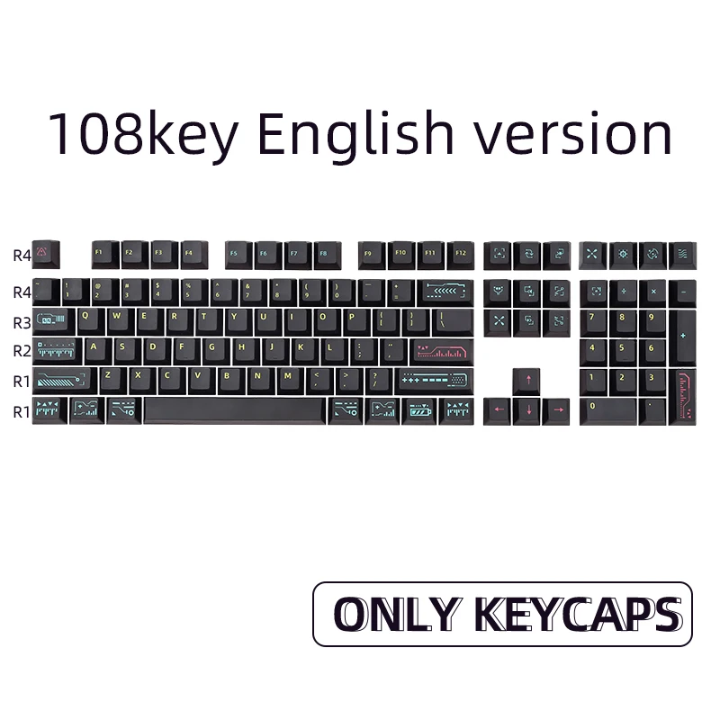 

Колпачки для клавиш Cherry MX Switch 61/87/108, 104/108 клавиш