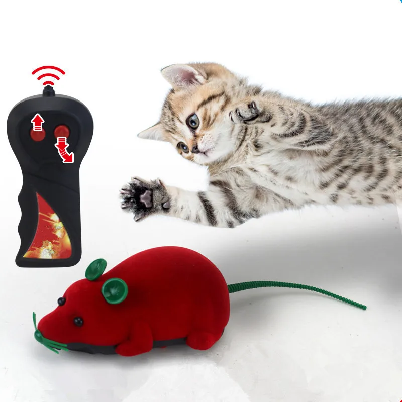 Мышь игрушки беспроводной RC мышки для котов игрушки пульт дистанционного управления ложная мышь Новинка RC кошка забавная игра мышь игрушки для кошек