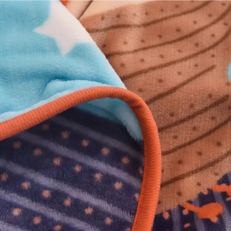 Lannidaa зимнее мультфильм лиса коралловый флис одеяло для Детей Мягкое микрофибра