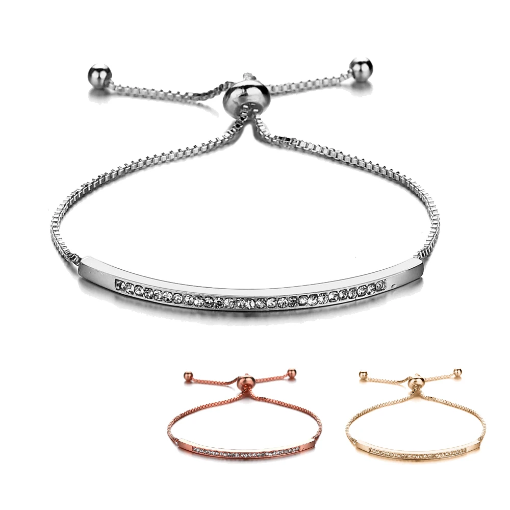 Новая Мода Регулируемая теннисная браслеты для женщин роскошный кубический