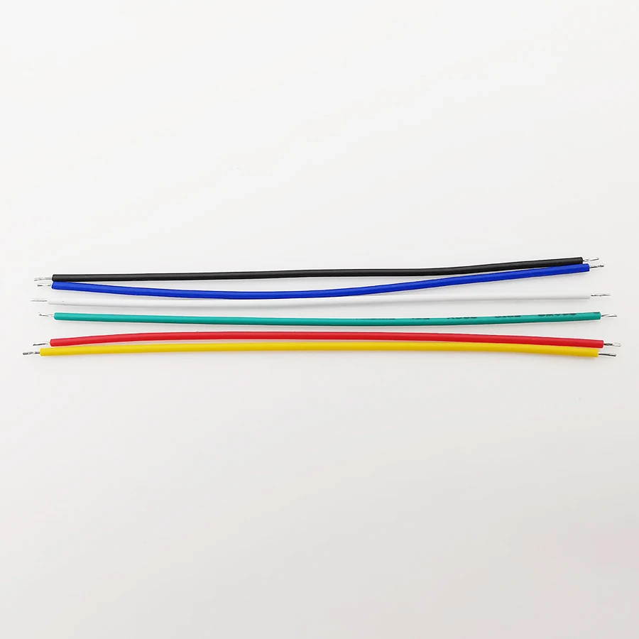 100Pcs 24AWG Breadboard Jumper Cable Wire Tin-Plated PCB Solder Flexible Two Ends PVC Electronic 5-20CM for Arduino - купить по