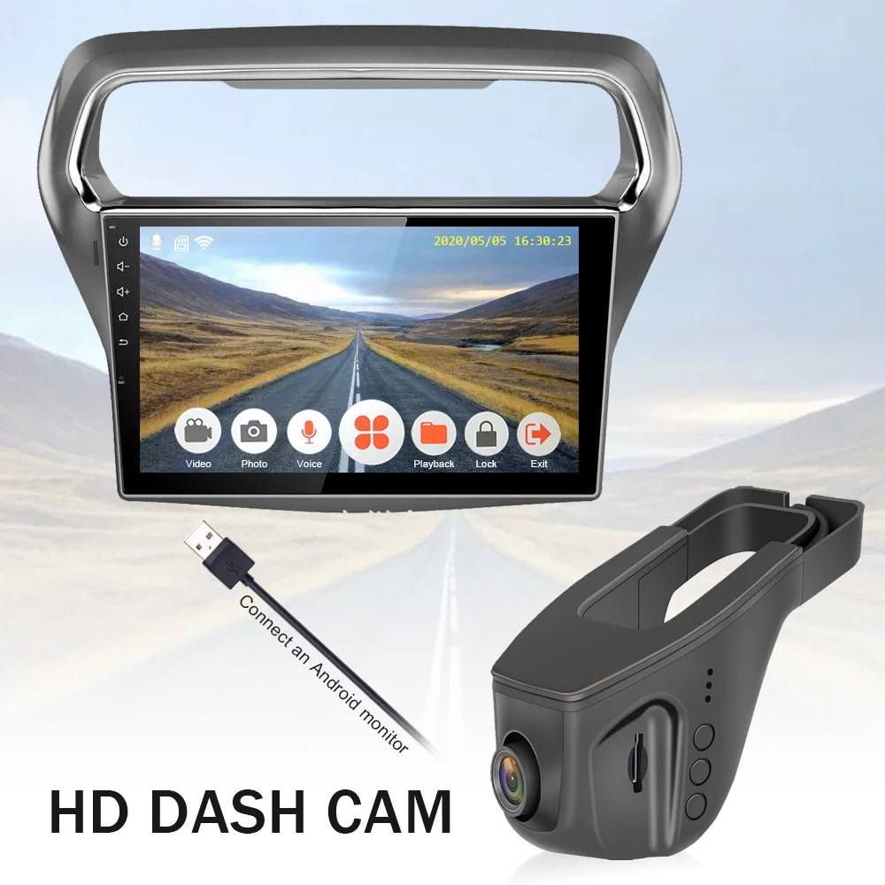 WIFI Car DVR Dash Cam Full HD 1080P Dual lens Night Vision Driving Recorder Video Recording Camera Auto teyes | Автомобили и