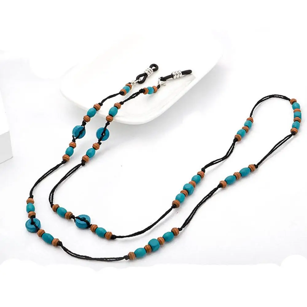 Деревянные бусины ручной работы солнцезащитные очки цепи ожерелье шнур для