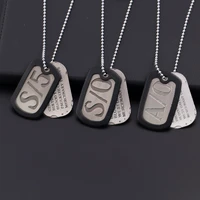 anime gangsta nicolas brown ao cosplay necklace friendship dog tag so pendant necklace for fans dropshipping