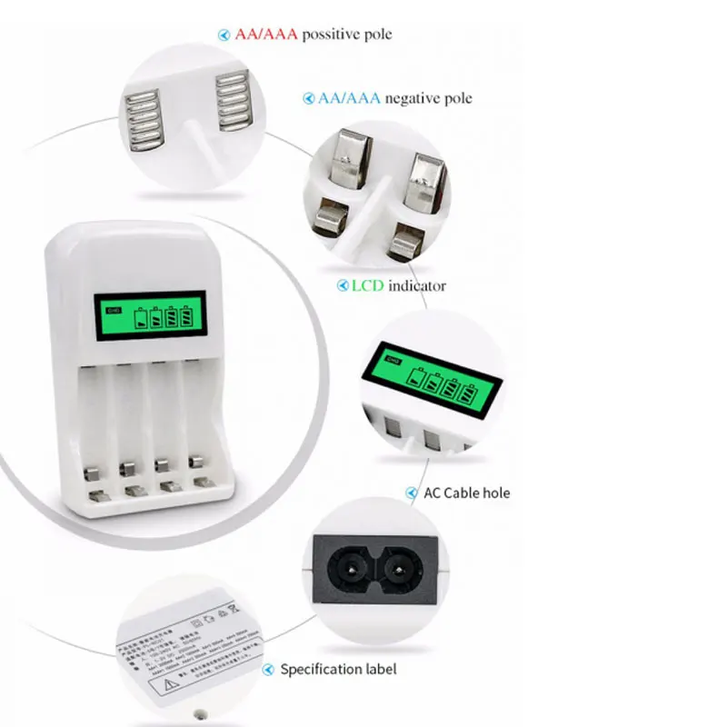 Зарядное устройство для дома и зарядное с 4 слотами № 5 7 ЖК дисплеем|Зарядные