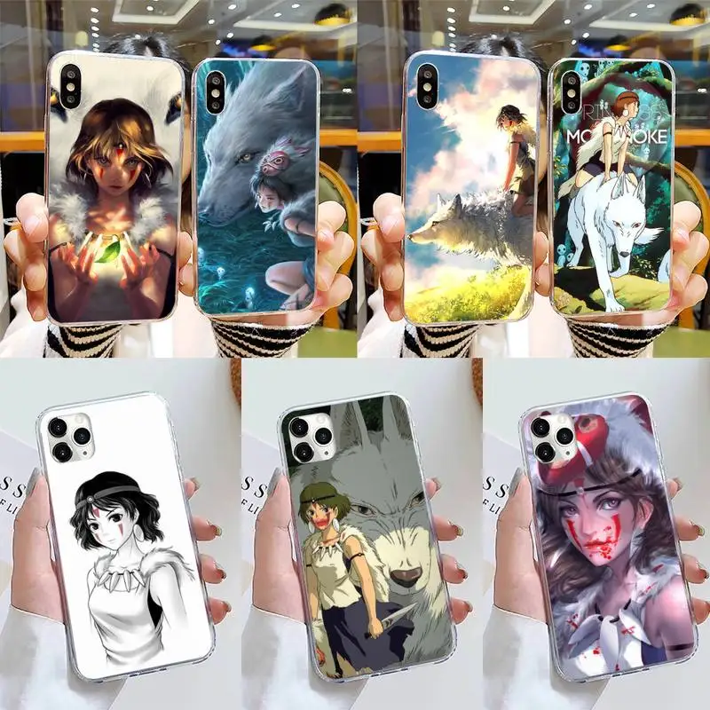 

Babaite Japanese Anime Princess Mononoke Phone Case for iPhone 11 12 13 mini pro XS MAX 8 7 6 6S Plus X 5S SE 2020 XR cover