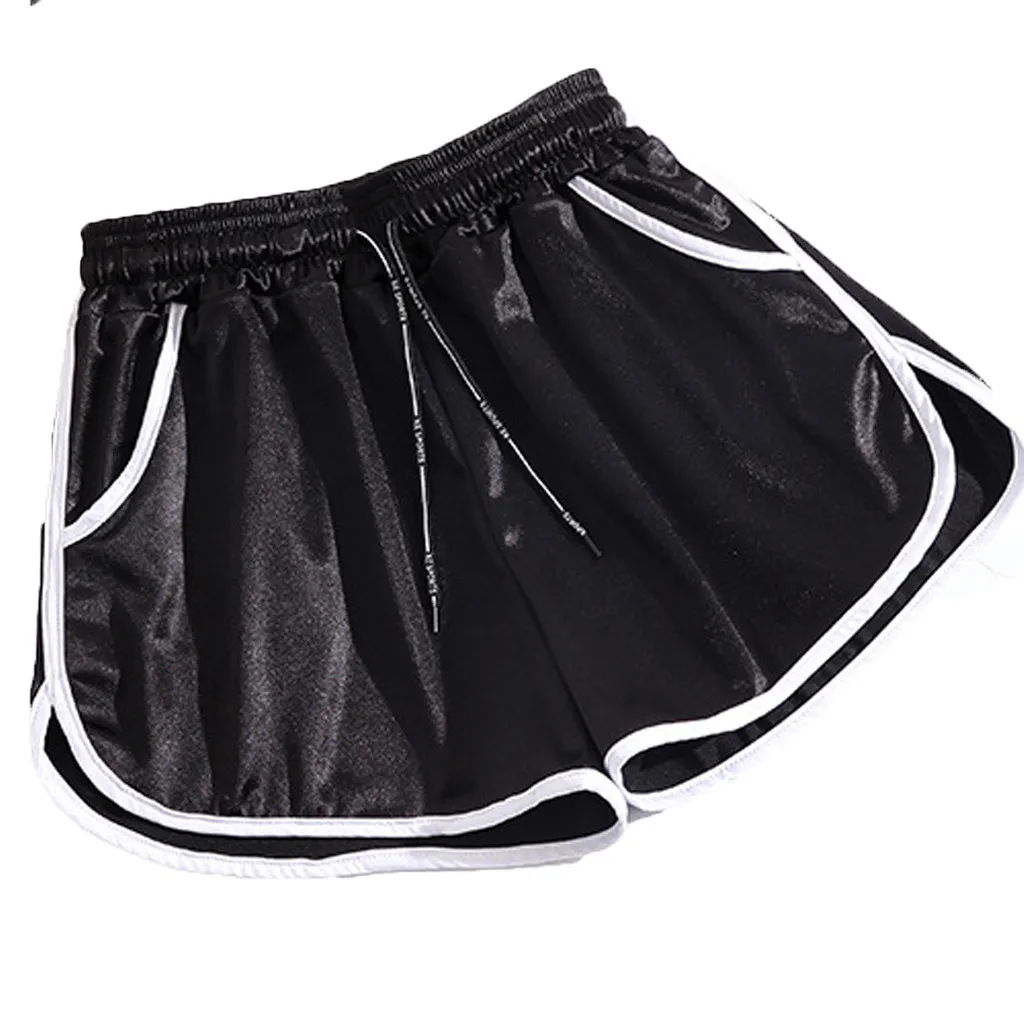 

Большие размеры, женские домашние шорты, удобные, с завязками, эластичные, с высокой талией, с карманами, спортивные шорты, женские летние по...