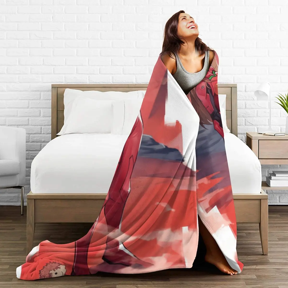 

3D Cartoon Sherpa Blanket Warm Super Soft Flannel Office Nap Bedspread Sofa Bedding Plush Quilt Plaids 300698864