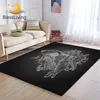 BlessLiving Dinosaur Large Carpet for Living Room Jurassic Animal Soft Floor Mat Lush Prehistoric Plants Area Rug Cozy Alfombra 1