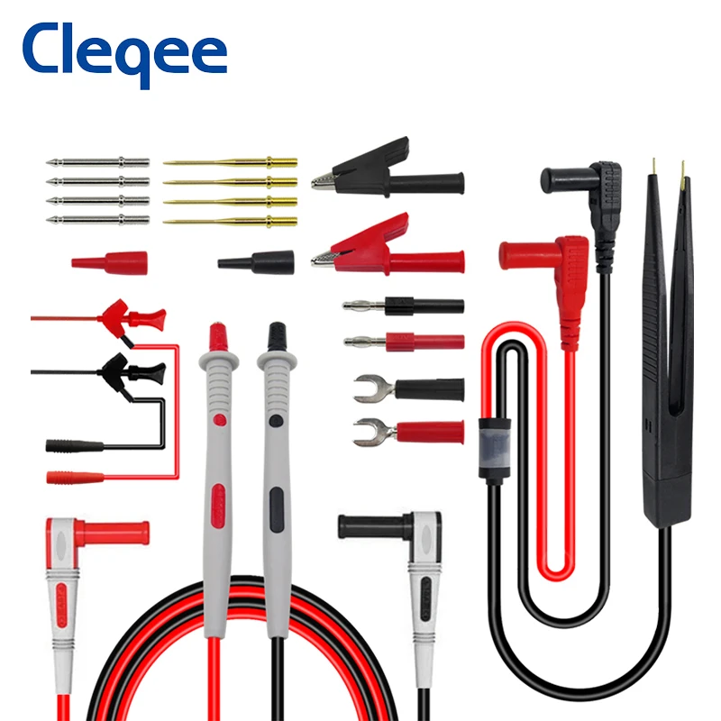 Cleqee P1503 серии мультиметр Тесты набор измерительных со сменными иглы 4 мм
