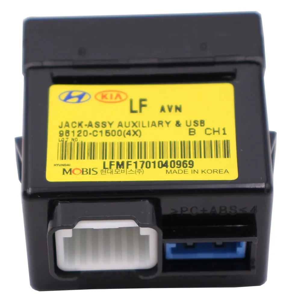 Оригинальный переходник для порта USB AUX Jack в сборе OEM-запчастей 96120C1500 96120C1000 Hyundai
