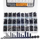 Набор винтов с шестигранной головкой, M2, M3, M4, M5, 1120 шт.