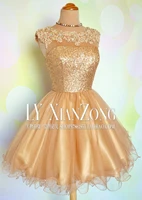 dress party free shipping formal 2021 new ball gown vestidos plus size masquerade short gold prom cocktail dresses