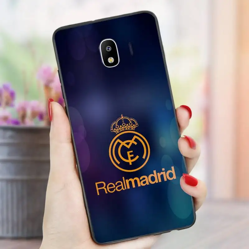

Real Madrid GreyGold Phone Case For Samsung S6 S7 S8 S9 S10 E S20 Edge plus lite 2019 Black soft nax fundas cover
