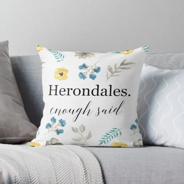 

Herondales Enough Said Soft ative Throw Pillow Cover Pillow Case Cover Wedding Bed Pillows NOT Included