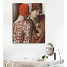 Тамара де лемпикка, Картина на холсте с изображением секретов, для гостиной, украшение для дома, современный настенный постер