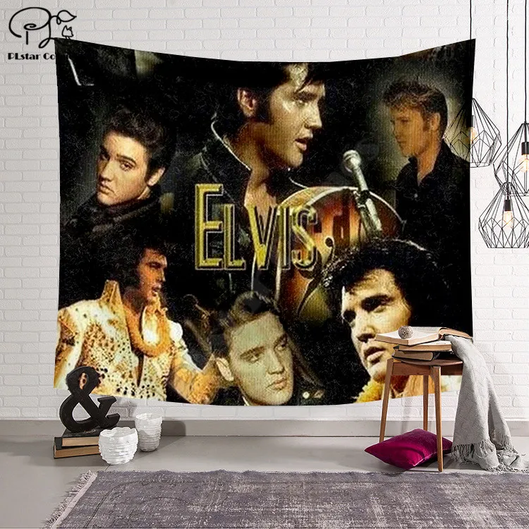 Одеяло Elvis Presley гобелен с 3D принтом прямоугольное украшение для дома настенное