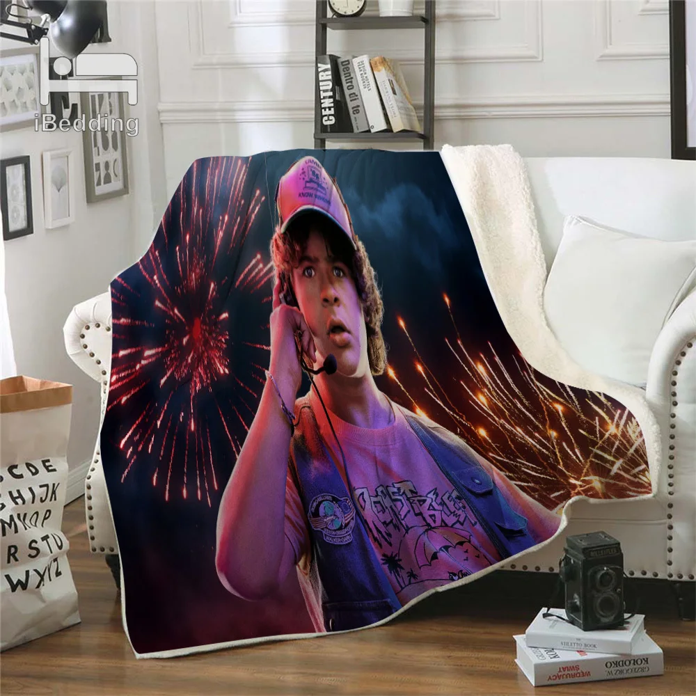Одеяло премиум-класса из фильма ужасы покрывала с принтом очень странные дела на